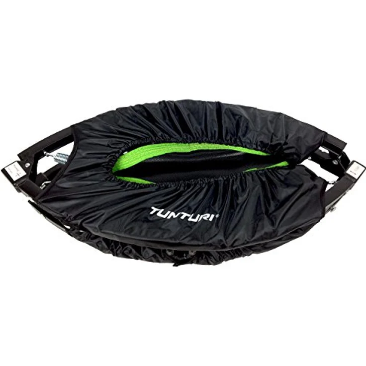 Tunturi Erwachsene klappbares Fitness Trampolin Ø 104cm mit Stange und Randabdeckung/Jumping Fitness Trampolin/Rebounder – Bild 4