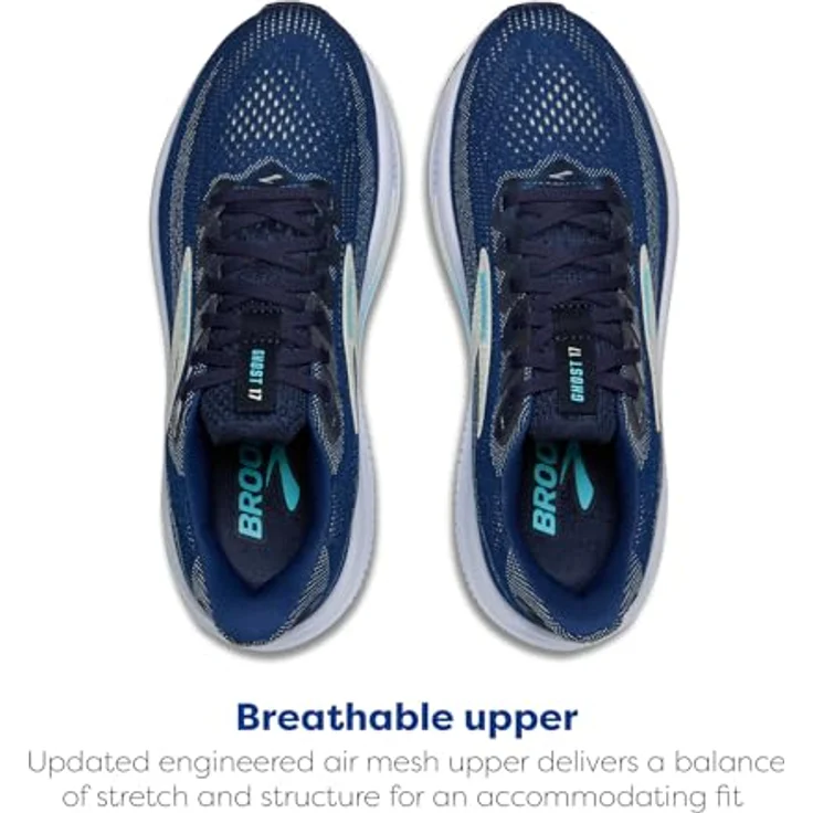 Brooks Ghost 17, Laufschuhe für Damen mit atmungsaktivem Obermaterial und optimaler Dämpfung, schwarz – Bild 4