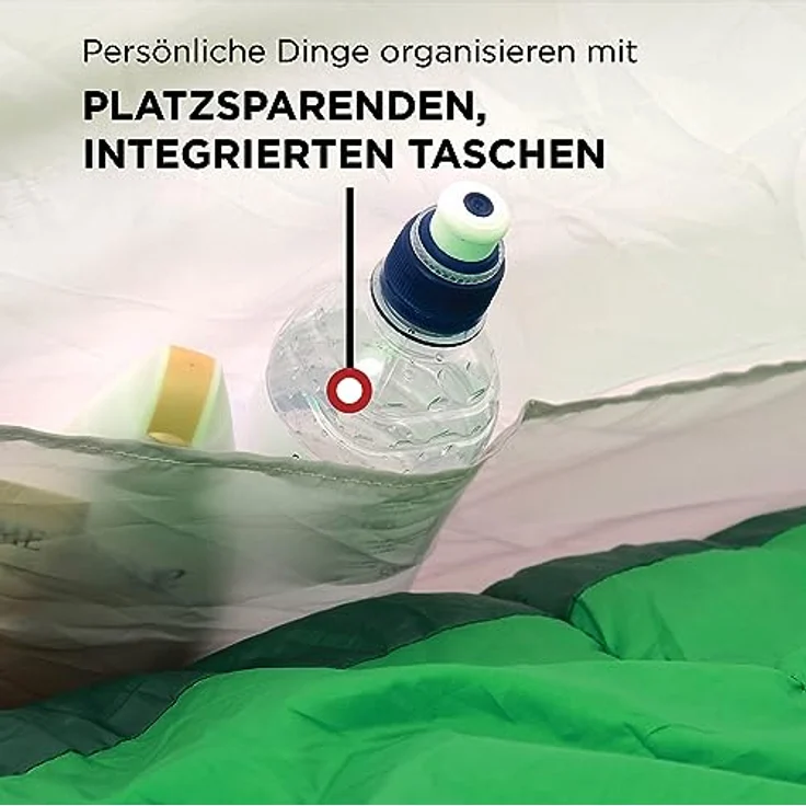 Coleman Cortes Zelt für 2 Personen, wasserdichtes Tunnelzelt mit Vorzelt und 2000 mm Wassersäule, kompakt und leicht, 3,6 x 1,35 x 0,95 m – Bild 4