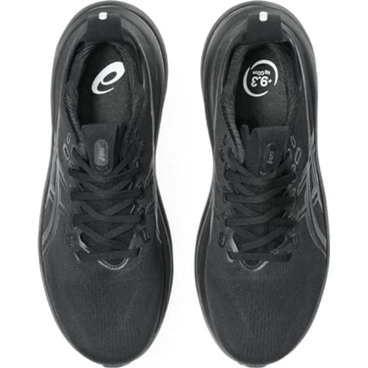 Asics GEL-Nimbus 28, Laufschuhe für Herren mit verbesserter Dämpfung in Schwarz/Grau, Größe 44,5 EU – Bild 8