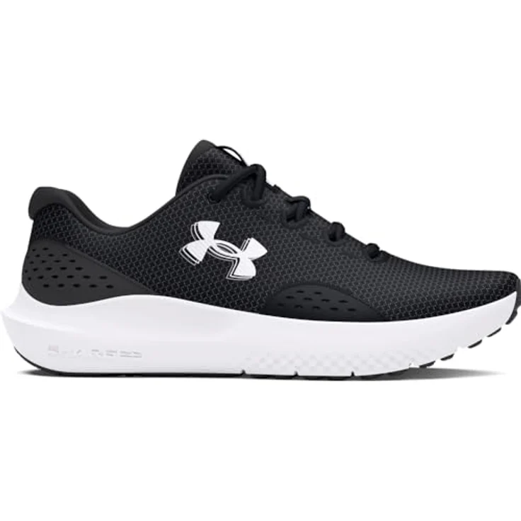 Under Armour Charged Surge 4, Laufschuhe mit optimaler Dämpfung, atmungsaktivem Mesh-Obermaterial, schwarze Farbe, Größe 39 – Bild 6