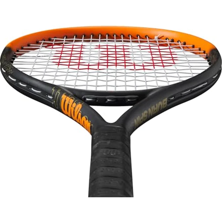 Wilson Burn Spin Jr 26, Tennisschläger für Junioren mit Spin-Technologie, leuchtend orange – Bild 4