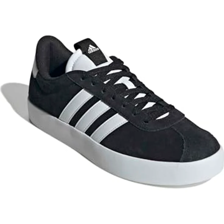 adidas VL Court 3.0 ID6278, Laufschuhe aus weichem Leder mit vulkanisierter Gummiaußensohle, schwarz/weiß – Bild 5