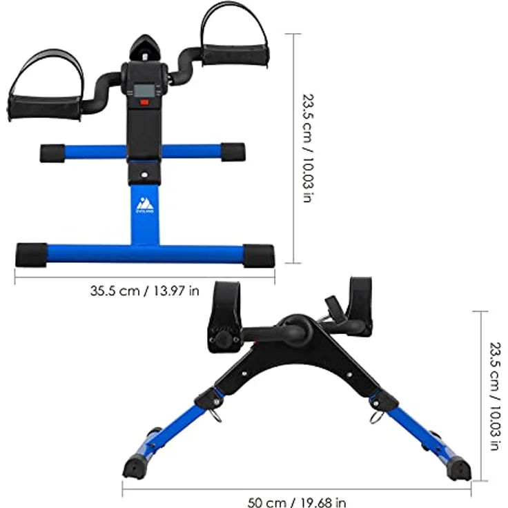 EVOLAND Mini Bike, Arm und Beintrainer Heimtrainer, Hometrainer, Fitnesstrainer, Sportgerät, Minifahrrad Bewegungstrainer Fitnessgerät für Zuhause Büro – Bild 5
