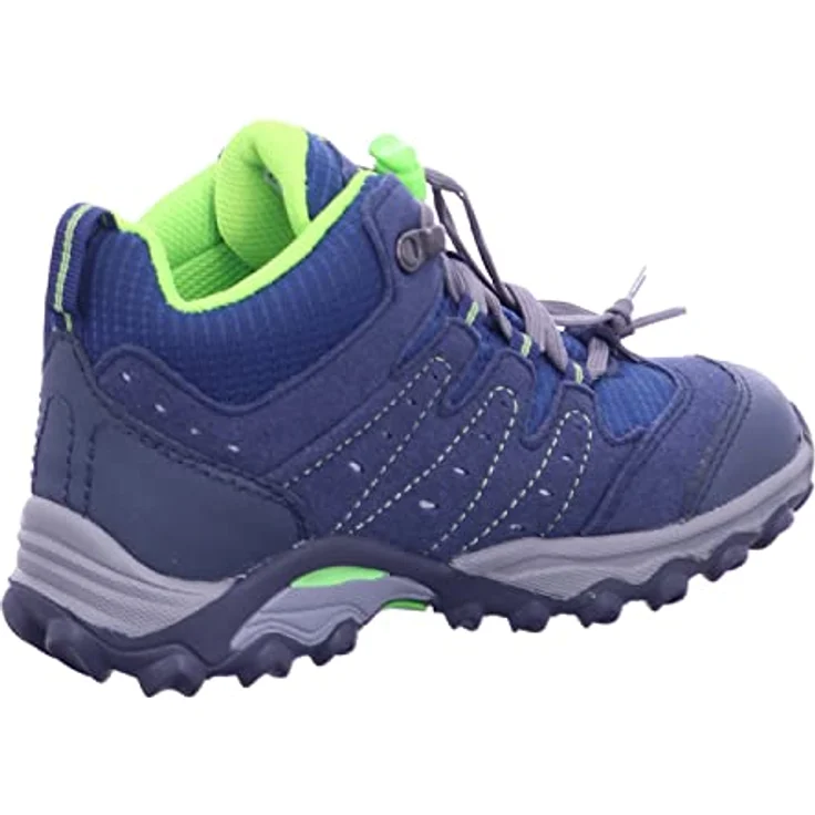 Meindl Tuam Junior Kinder Velour Mesh Trekkingschuhe, blau lemon, Clima-Futter, Air-Active-Best-Fit-Fußbett, knöchelhoch, starkes Profil, 4437125/36 – Bild 5