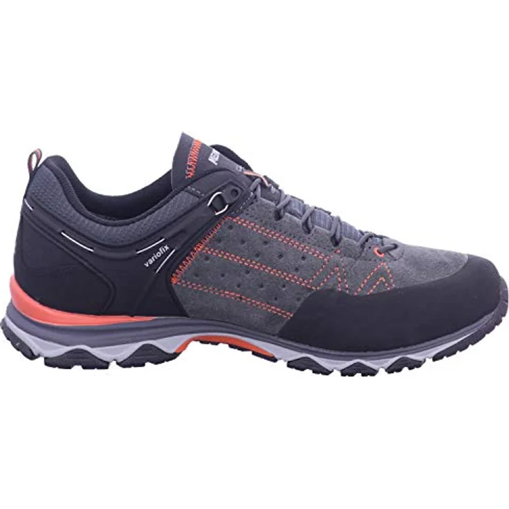 Meindl Ontario GTX Men, Wanderschuhe Größe UK 8,5, wasserdicht und atmungsaktiv, schwarz/orange – Bild 6