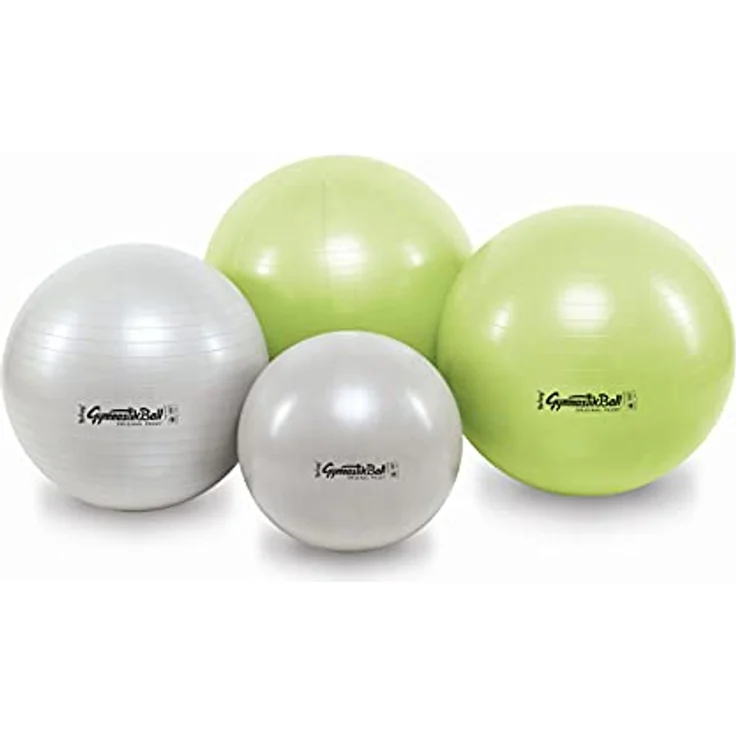 Original Pezzi Gymnastikball BioBased Ø 42, 53, 65 & 75cm in Lime oder Sand Farbe inkl. ATC Ballpumpe - bis 400 kg belastbar - Fitness, Reha, Therapie, Gymnastik, Aerobic und als Sitzball fürs Büro – Bild 2