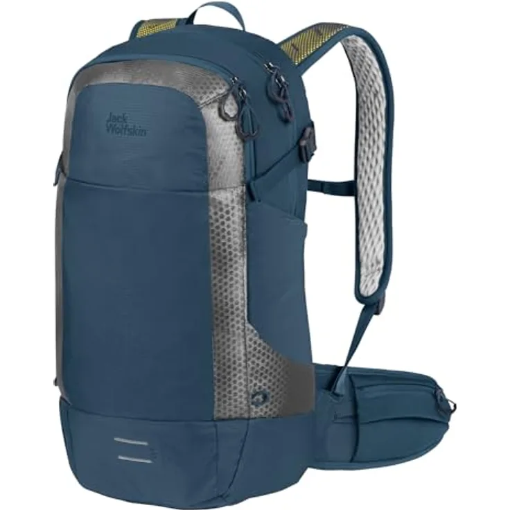 Jack Wolfskin Moab Jam PRO 24.5 Bikerucksack, Dark sea - Nachhaltiges Tragesystem, fahrradspezifische Ausstattung, reflektierende Elemente