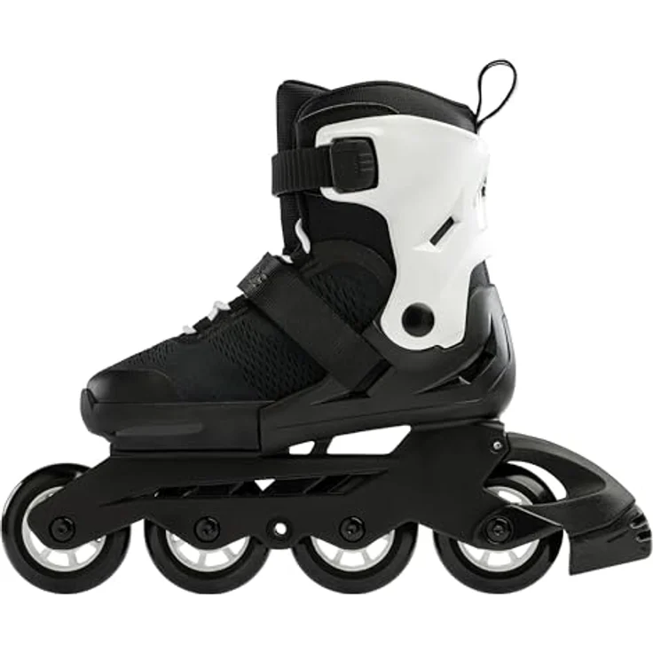 Rollerblade MICROBLADE, Inline Skates für Jungen, Inliner für Anfänger & fortgeschrittene Kinder, Schwarz/Weiss, Gr. 28-32, verstellbare Größe & Komfortpolsterung – Bild 3