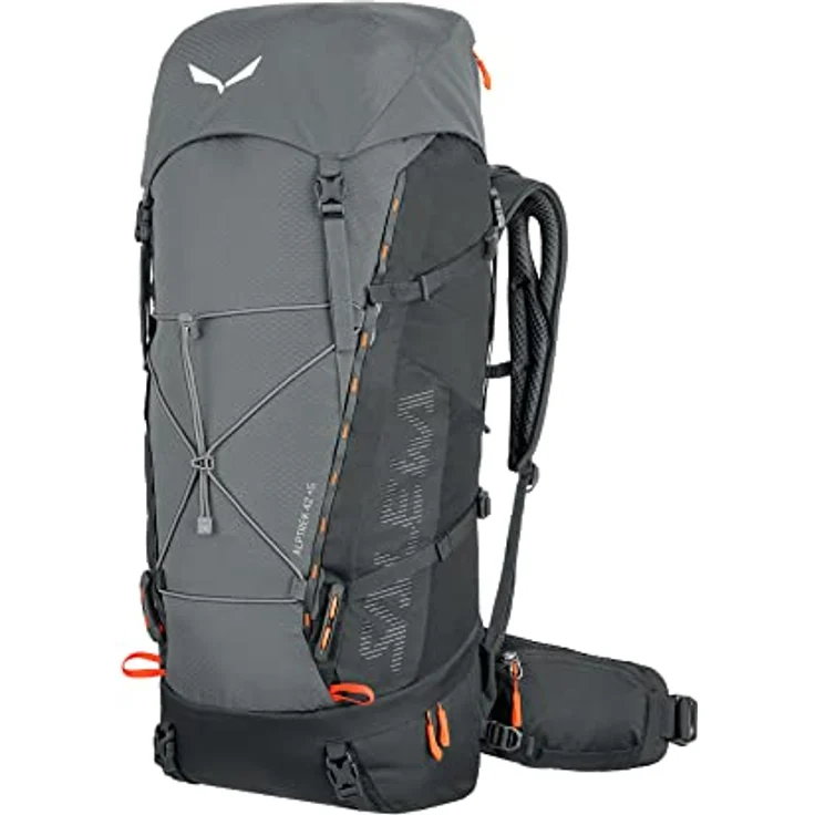 Salewa Alptrek 42+5 L Rucksack, Grau - Verstellbarer Trekkingrucksack mit 42L Fassungsvermögen und erweiterbarem Volumen – Bild 1