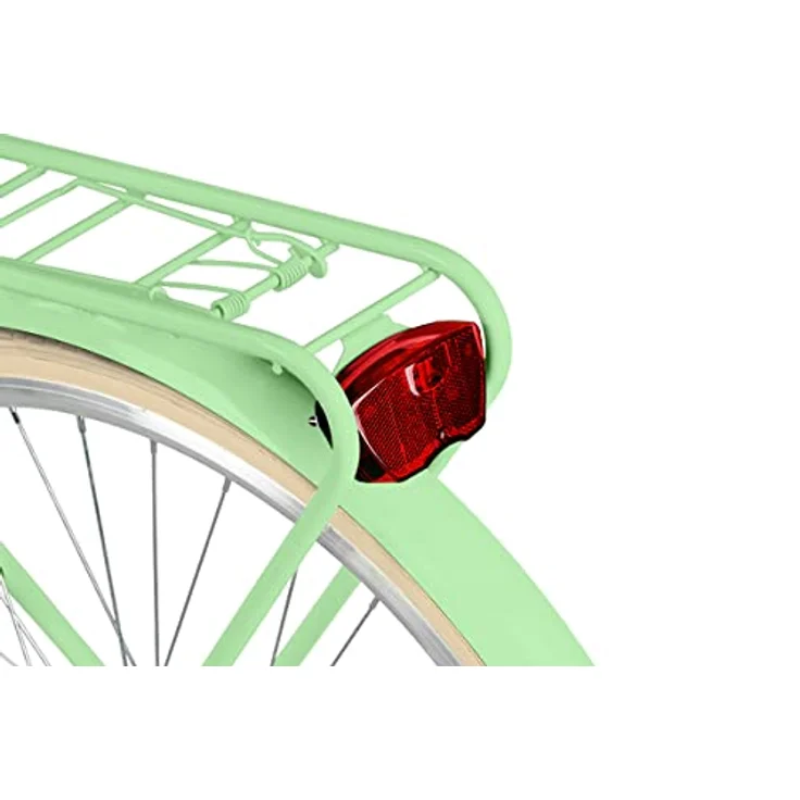 Milordbikes City-Fahrrad, Grün, Metall, 46 cm, mit Aluminiumfelgen und hinterem Träger, Freizeit & Sport – Bild 6