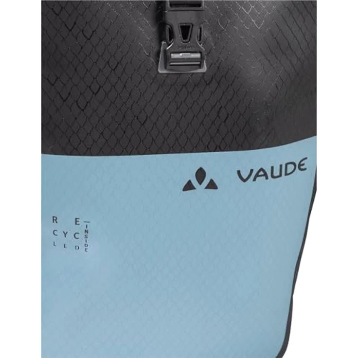 Vaude Aqua Back Single, 24 l Gepäckträgertasche, wasserdicht, recycelte Materialien, anpassbarer Rollverschluss, Fittingsystem QMR 2.0 – Bild 6