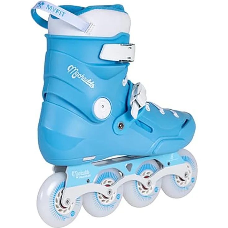 Powerslide Storm Nicoly Pro 80, Inline Skates für breitere Füße, Puderblau und Weiß, 80-mm-Räder, WICKED ABEC 9 Lager – Bild 5