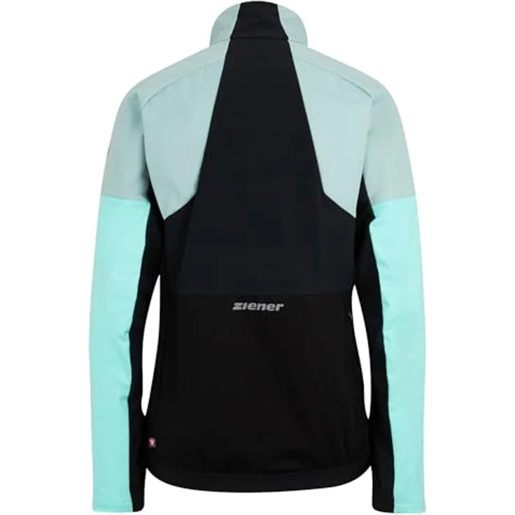 Ziener Damen NORELA-Z Softshell-/Hybrid-Jacke Skitour, winddicht mit PrimaLoft-Isolation, schwarz – Bild 2