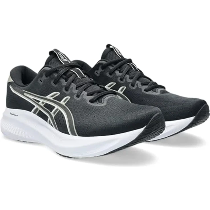 ASICS Performance Gel-Excite 11, Herren Laufschuhe mit AMPLIFOAM PLUS Dämpfung, schwarzes Jacquard-Mesh, Größe 44,5 – Bild 2