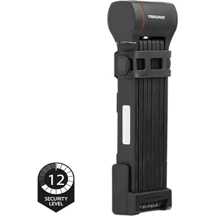 Trelock FS 480 Cops, Veloschloss, 130 cm mit gummierten Sperrstangen und 360° drehbarem Schlosskopf – Bild 2