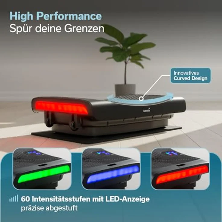 Skandika 4D Vibrationsplatte V3000 Plus, 1200 Watt Spitzenleistung, 3D Faszientraining, Bluetooth-Lautsprecher, rutschfeste Trainingsfläche – Bild 8