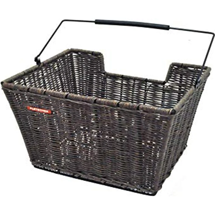 Hinterradkorb Pletscher Rattan braun, mit Pletscher 3-Punkt-Adapter – Bild 2