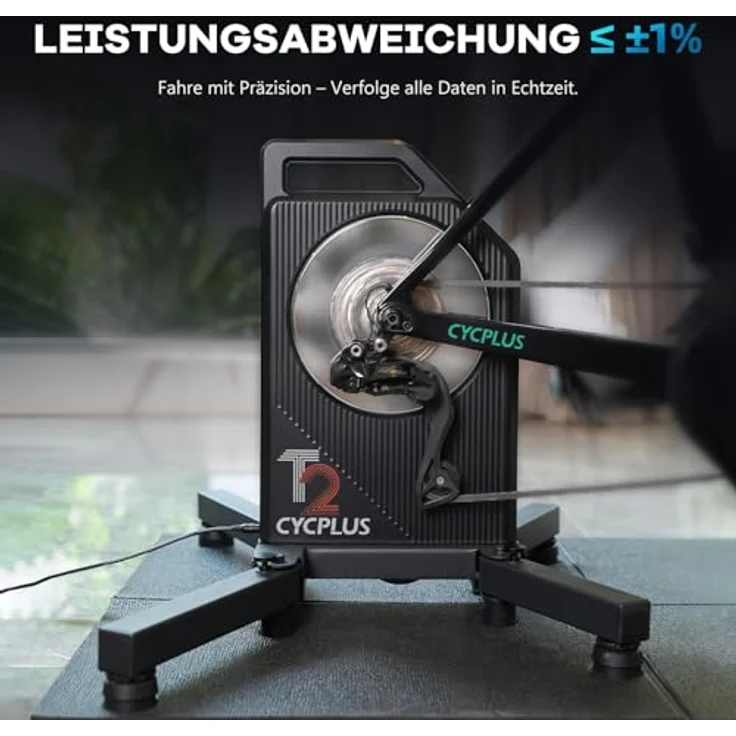 CYCPLUS Inteligentny Trenaer Rowerowy Cycplus T2, Direktantriebsergometer mit 2.200 Watt Leistung und Bluetooth/ANT+ Kompatibilität – Bild 8