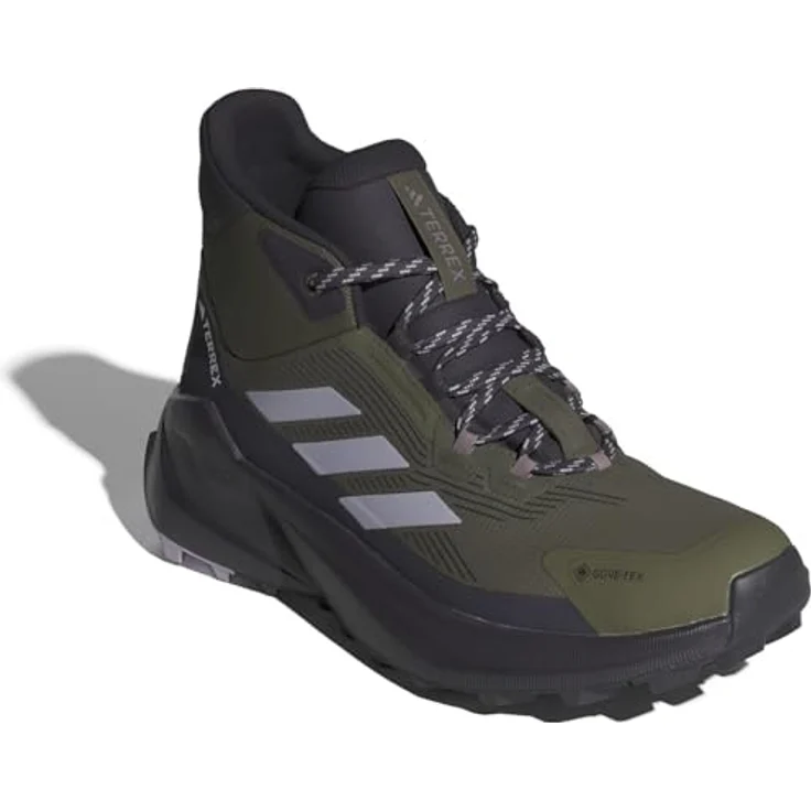 adidas Sportswear TERREX TRAILMAKER 2 MID GTX, Wasserdichter Wanderschuh mit GORE-TEX Membran und Continental Gummi, OLISTR/SILDAW/AURBLA – Bild 6