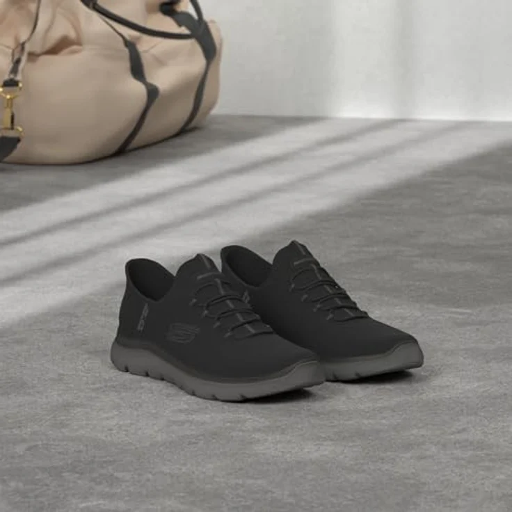 Skechers Summits - High Range, Herren Wanderschuhe Slip-Insâ„¢ mit Memory Foam, Schwarz, Größe 43 – Bild 7