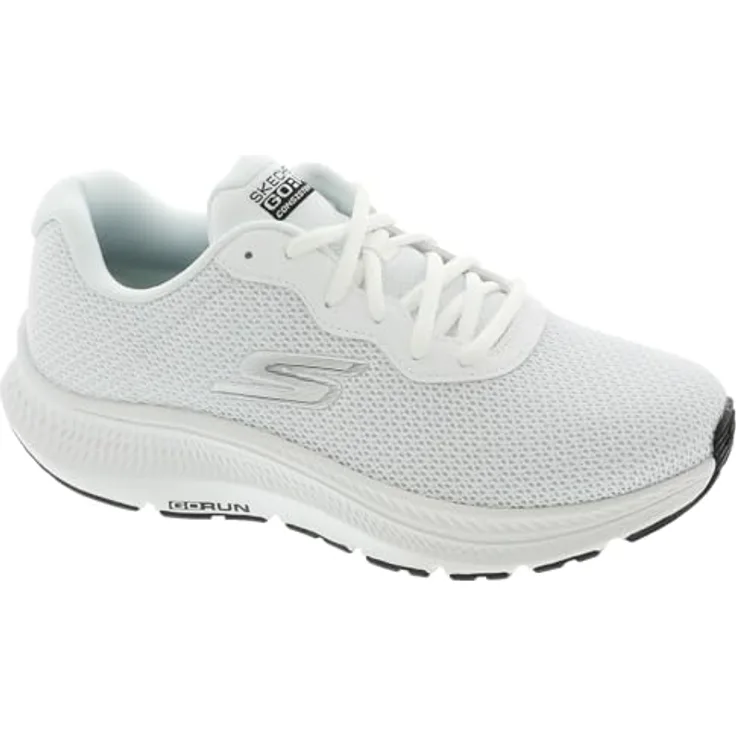 Skechers Go Run Consistent 2.0 Engaged, Laufschuhe für Damen mit atmungsaktivem Obermaterial, weiß