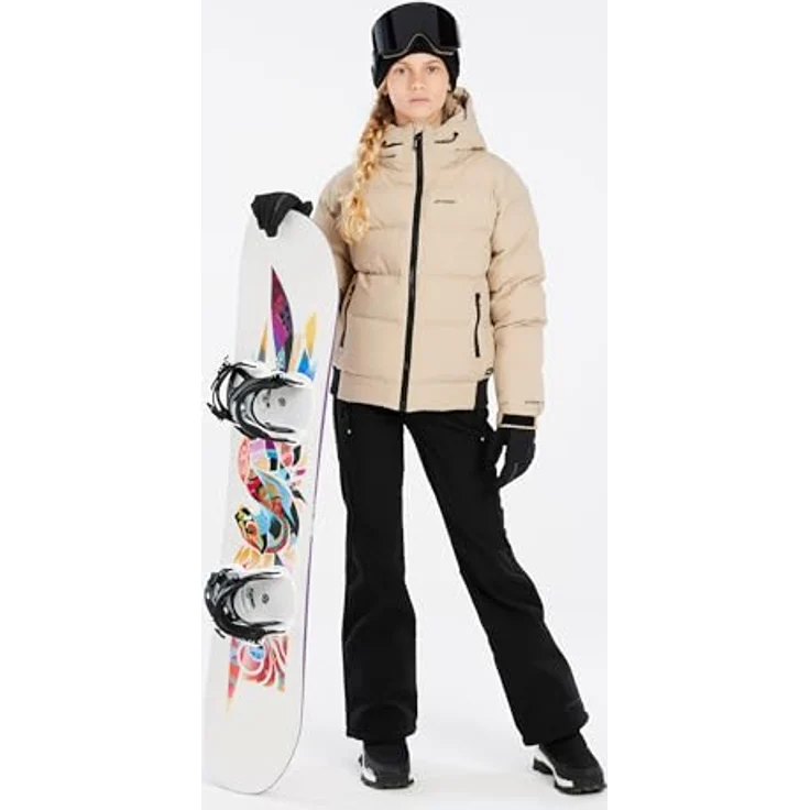 PROTEST PRTELINY JR Snowjacket, umweltfreundlich, PFC-frei, wasserabweisend, Bamboo Beige, Gr. 176 – Bild 6