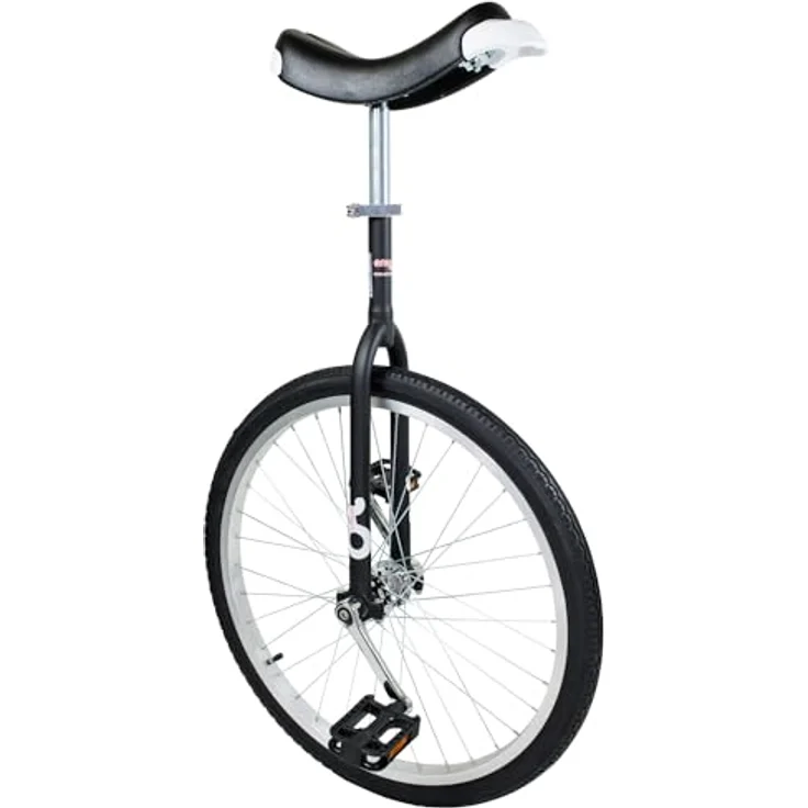 QU-AX Onlyone® Einrad Outdoor 24’’ mit 36 Speichen, Chrom - Robuste Gabel, gepolsterter Sattel, für Anfänger – Bild 1