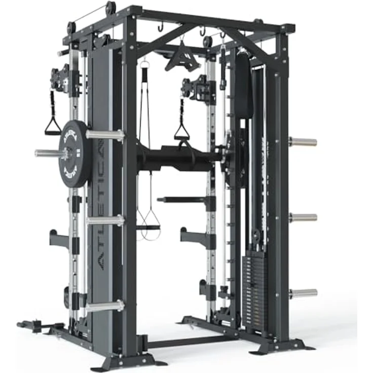 ATLETICA Kraftstation ATLETICA Fortress Multipresse Set, TARGET mit Prime Jammer Arms und B6 Hantelbank – Bild 5