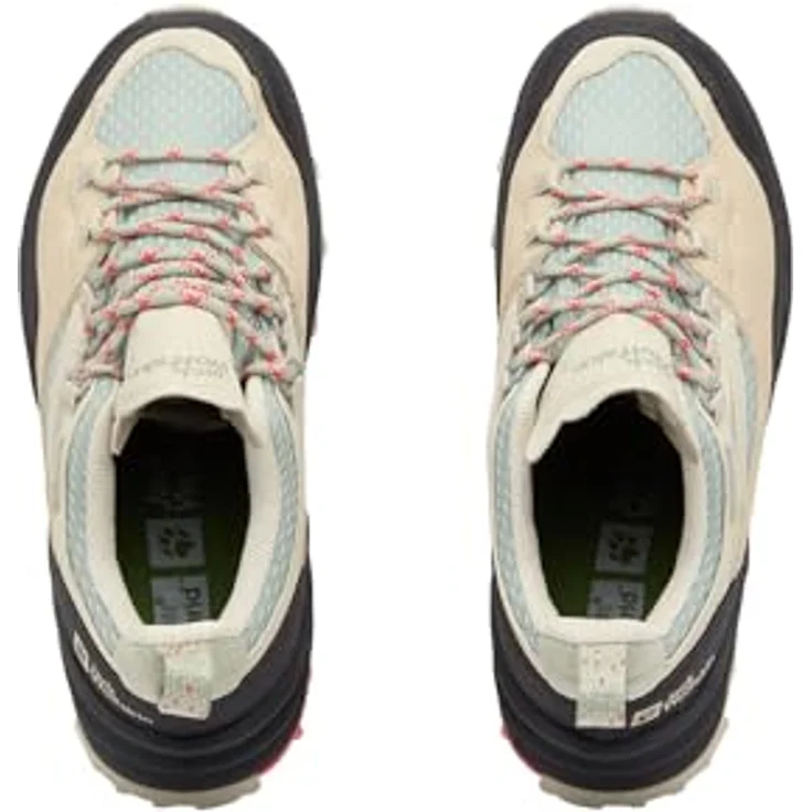 Jack Wolfskin CYROX TEXAPORE LOW W, wasserdichter Wanderschuh aus recyceltem Material mit dämpfender EVA-Mittelsohle und VIBRAM-Außensohle, schwarz – Bild 7
