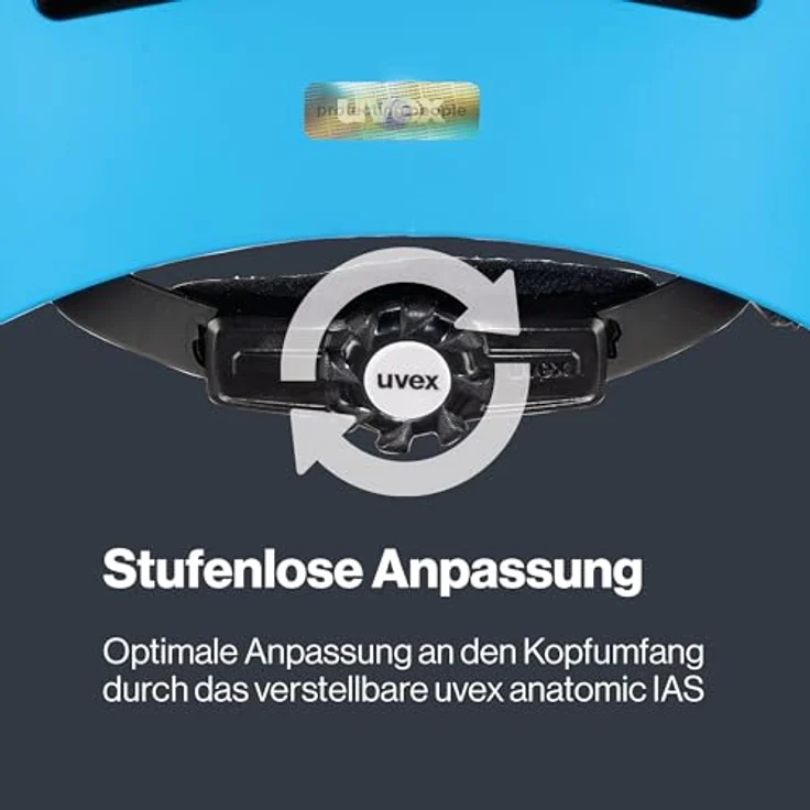 Uvex Kid 3, robuster Fahrradhelm für Kinder mit Hardshell-Technologie, 10 Belüftungsöffnungen, blau matt, 51-55 cm – Bild 5