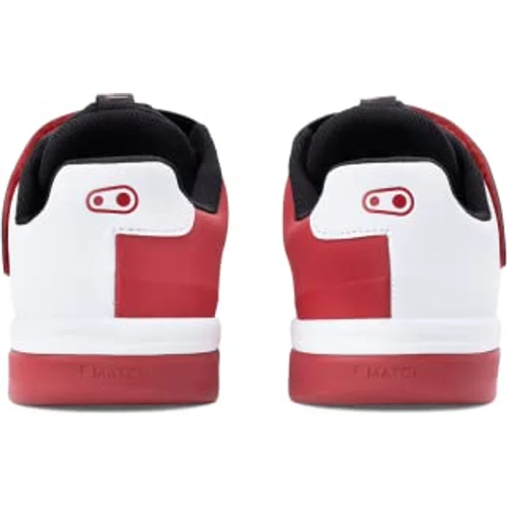 Crankbrothers Stamp Speedlace Unisex Fahrradschuhe, Schwarz Weiß Rot, mit innovativem Schnellschnürsystem, Größe 48 – Bild 4