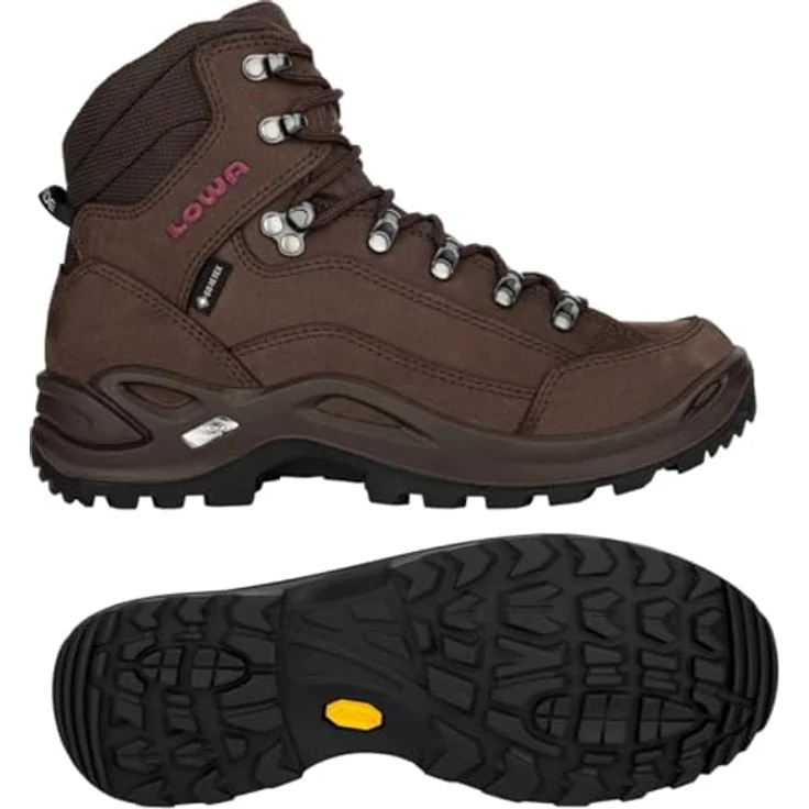 Lowa Renegade GTX Mid Damen Wanderschuhe, Größe 38 EU, wasserdichtes GORE-TEX-Futter, stabiler Nubukleder-Schaft, griffige VIBRAM-Sohle – Bild 1