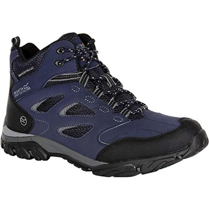 Regatta Holcombe Iep Mid Wanderstiefel, wasserdicht und atmungsaktiv, Herren, Blau, EU 41