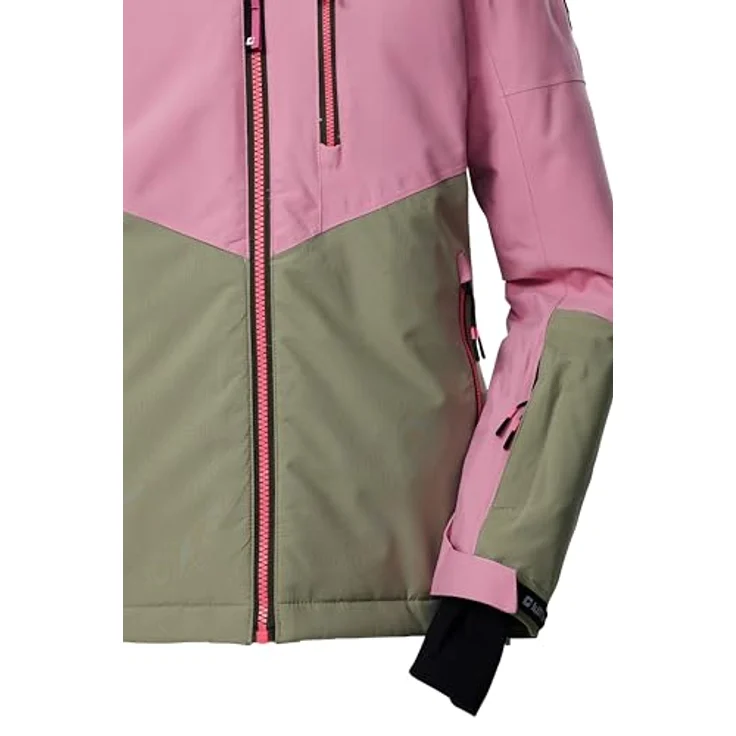 Killtec KSW 207, Skijacke Mädchen, wasser- und winddicht, atmungsaktiv, Colourblock Design, Größe 164 – Bild 4