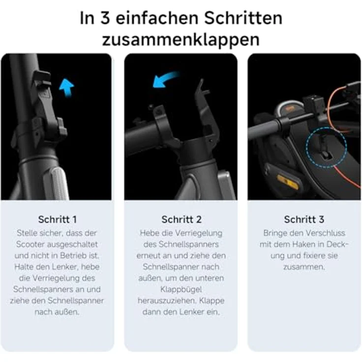 XIAOMI Electric Scooter 6 E-Roller, 12 Zoll Tubeless, 45 km Reichweite, 800W, Vollfederung, IPX5, App, Schwarz – Bild 9
