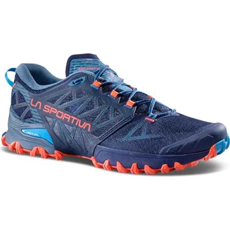 La Sportiva Bushido III, Herren Trailrunning Schuhe, griffige FriXion Red Bi-Compound Sohle, blau, EU 42 – Bild 1