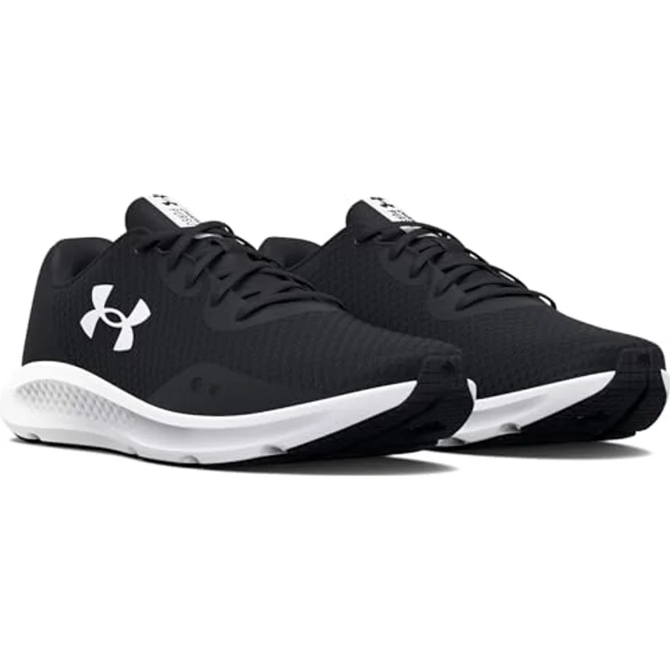 Under Armour Charged Pursuit 3 Tech, Damen Laufschuhe mit optimaler Dämpfung und atmungsaktivem Obermaterial, Schwarz (Größe 40.5) – Bild 5