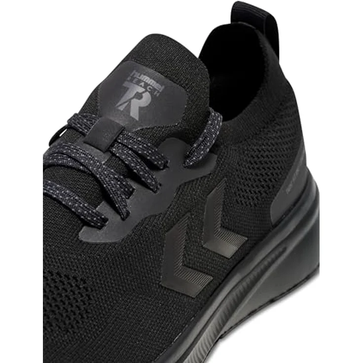 Hummel REACH TR FIT, Laufschuhe mit atmungsaktivem Strickobermaterial und stoßdämpfendem Schaumstoff, schwarz/schwarz, Größe 39 – Bild 3