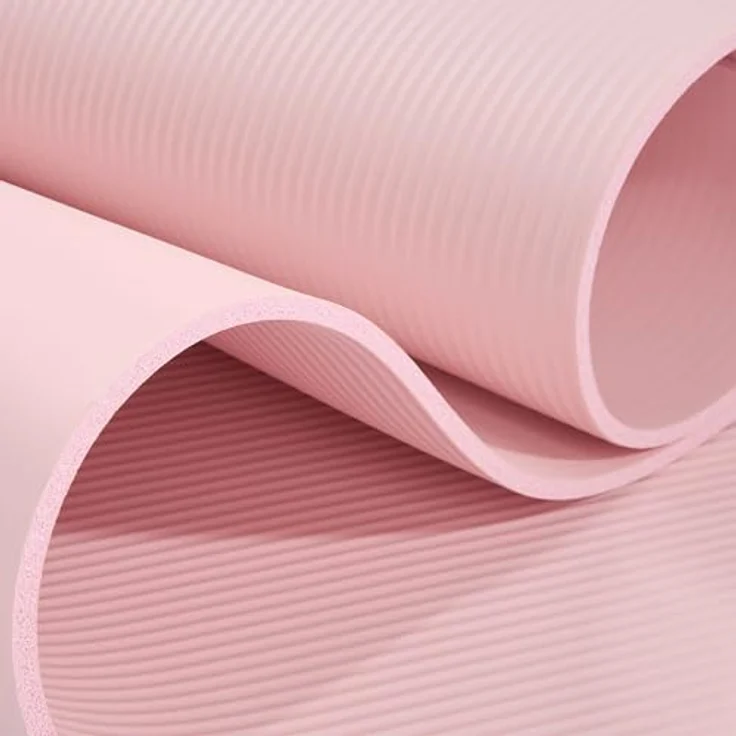 HyperMotion Yogamatte HYP55 YOGA MAT 0.8P, NBR-Schaum, 183x61 cm, 8 mm Komfortstärke, pink mit Tragegurt – Bild 20