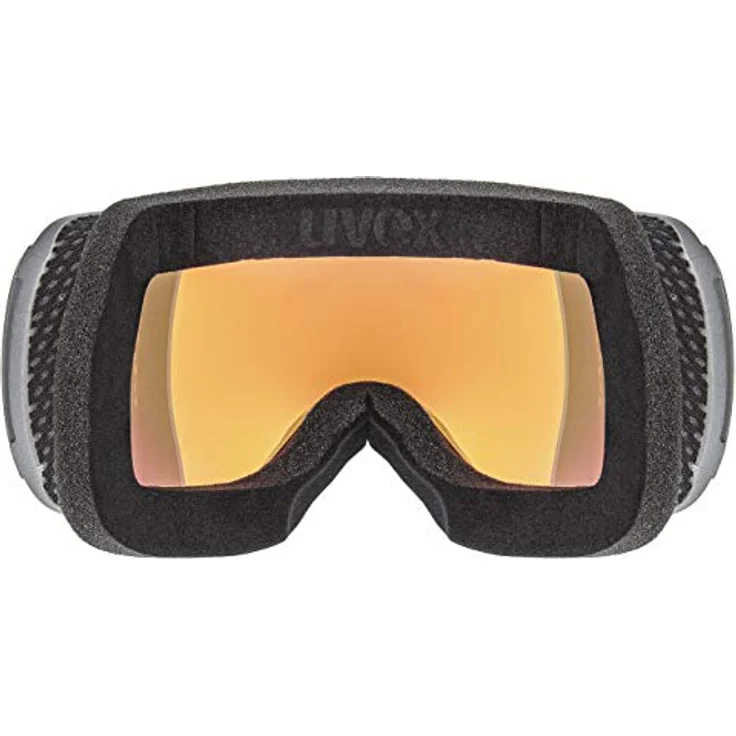 Uvex downhill 2100 CV - Skibrille für Damen und Herren - kontraststeigernd - verzerrungs- & beschlagfrei - rhino/orange-orange - one size – Bild 3