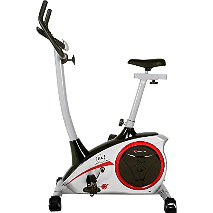 Christopeit Sport Fahrrad-Heimtrainer AL 2 Silber - 24-Stufig, bis 150kg Gewicht, 9kg Magnet-Bremssystem, LCD-Display – Bild 5