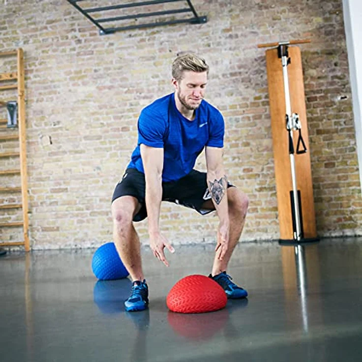 Sport-Thieme Slam-Ball | Gewichtsball, Smash- Battleball mit Stahl-Sand Füllung u. strukturierter Gummi-Oberfläche | In 6 Varianten: 3-20 kg | Ø 23-28 cm – Bild 3