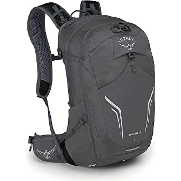 Osprey Syncro 20 Coal Grey O/S, Wanderrucksack mit gespannter Mesh-Rückenplatte und kurvenförmigen Schultergurten – Bild 4