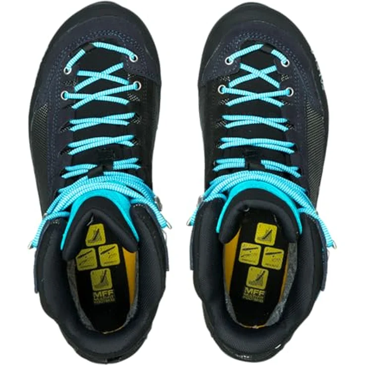 Salewa Crow GTX, Damen Wanderschuhe, wasserdicht, atmungsaktiv, steigeisenkompatibel, Größe 38.5, Blau – Bild 7