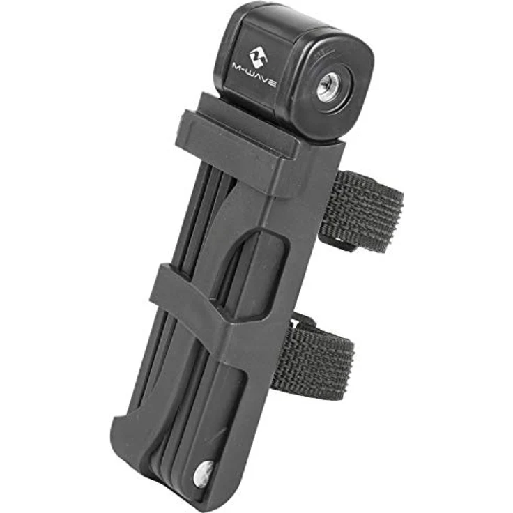M-Wave Fahrradschloss Faltschloss 2er Set, je 875 mm, gehärteter Stahl, gleichschließend mit 4 Schlüsseln, inkl. Halter – Bild 3