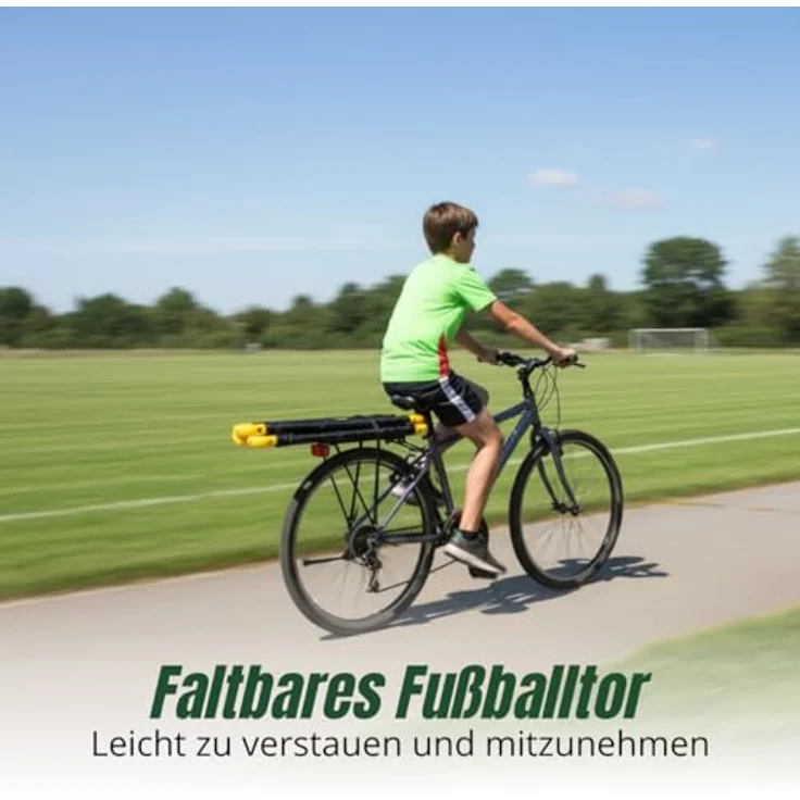Umbro Faltbares Fußballtor 90 x 59 x 61 cm, Metall, Schwarz/Gelb – Fußball Trainingszubehör für Kinder und Erwachsene, für Innen und Außen – Bild 5
