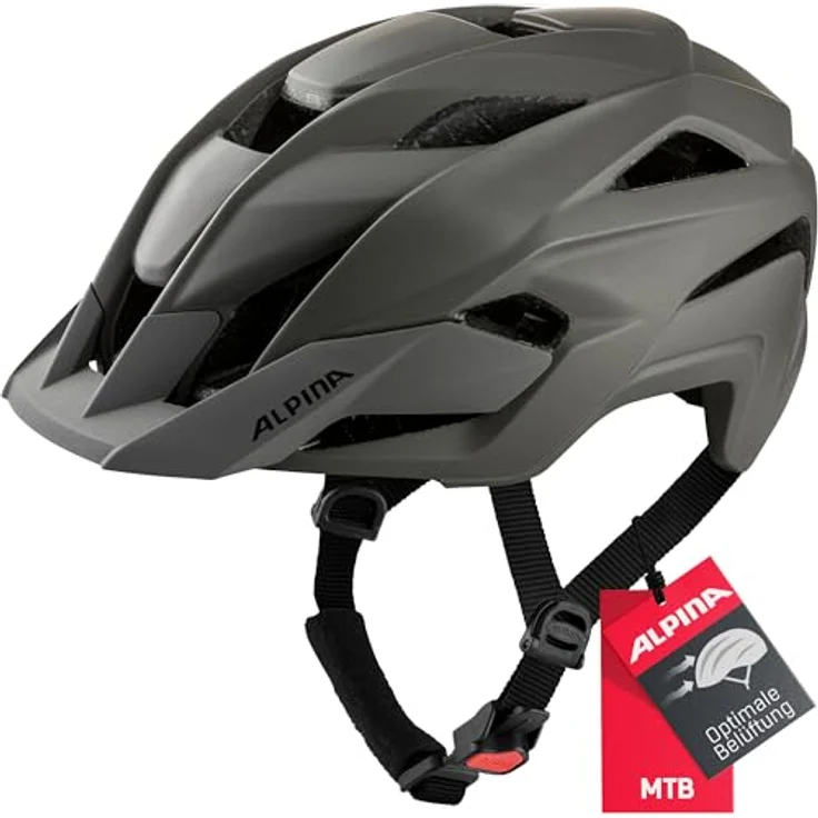 Alpina Kamloop Unisex Fahrradhelm S, leichter MTB-Helm mit optimaler Belüftung und Hi-EPS Schutz – Bild 1