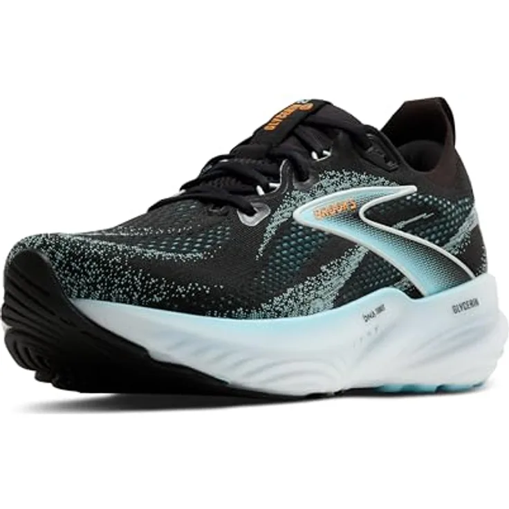 Brooks Running Glycerin 22, Herren Laufschuhe, Komfortables Dämpfungssystem, Größe 45.5, Orange, Schwarz