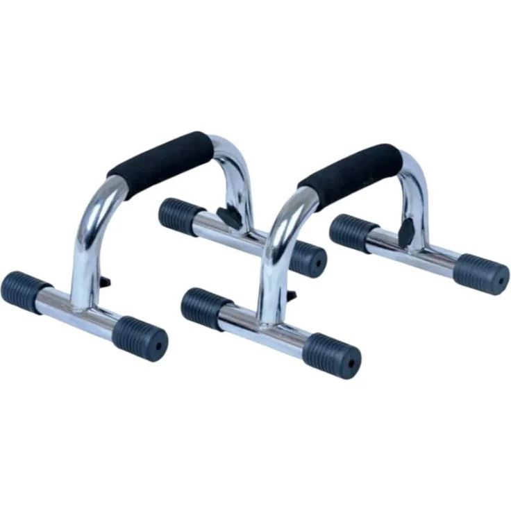 KEINerlei® Liegestützgriffe Push Up Stand Bar, silber, für Krafttraining und Fitness